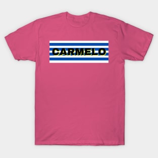 Carmelo City in Uruguay Flag Stripes T-Shirt